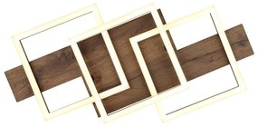 Plafoniera LED design slim JEFFRY aspect lemn 67350-24 GL