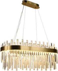 Lustră LED dimabilă pe cablu LED/100W/230V 3000-6500K auriu + telecomandă