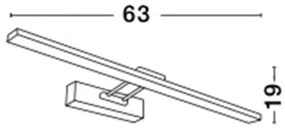 Aplica LED directionabila pentru baie IP44 Rosa 8W NVL-8141291