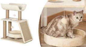 Cadru de catarat pisici, bej