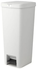 Coș cu pedală Brabantia StepUp 1005556, 40 L, Materiale ecologice, Deschidere mare, Gri deschis