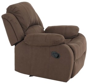 Fotoliu relaxant reglabil -recliner, material maro,Bortis Impex