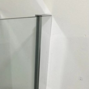 Cabină de duș curbată Aquarius fără cădiță de duș 80x80 cm cu strat de acoperire Easy Clean