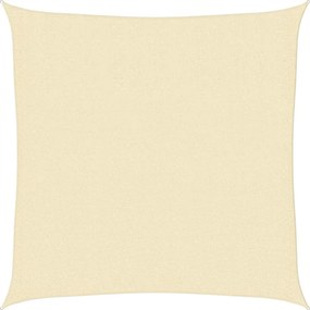 vidaXL Pânză parasolar, crem, 3 x 3 m, HDPE, 160 g/m²