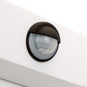 Aplica LED de exterior cu senzor de miscare IP54 HENDRYK alba