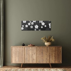 Tablou - Flori pe ramuri (cu ceas) (90x30 cm)
