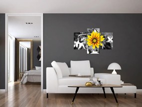 Tablou cu floare galbenă (90x60 cm)