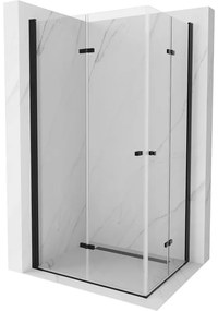 Mexen Lima Duo cabină de duș pliabilă 80 x 70 cm, transparent, Neagră - 856-080-070-70-00-02