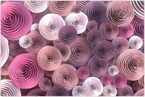 Tablou abstract a florii de trandafir (90x60 cm)