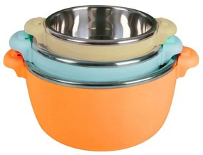 SET 3CASEROLE TERMICE 2+4+6L,BELLY ORANG