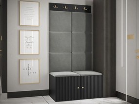 Mobilier hol Tewarota Slim IV (Negru + Gri) . 1104849