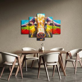 Tablou - Vacă pictată (150x105 cm)