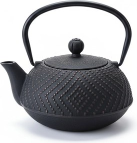 Ceainic din fontă cu infuzor KAMIN, 900 ml, negru