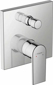 Baterie cada - dus incastrata Hansgrohe Vernis Shape crom lucios fara corp ingropat
