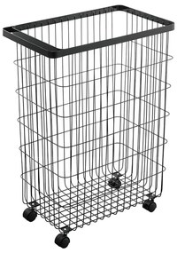 Coș de rufe negru din metal 55 l Tower – YAMAZAKI