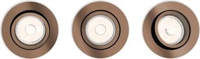 Philips 50393/05/PN - SET 3x Lampa incastrata MYLIVING DONEGAL 1xGU10/5,5W/230V