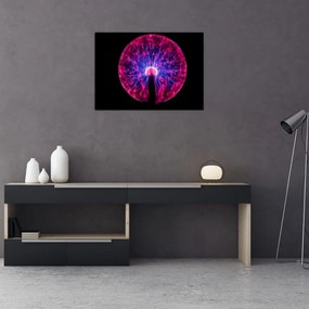 Tablou pe sticlă furtuna de lumini (70x50 cm)