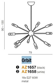 Lustra design RETRO ORBIT White