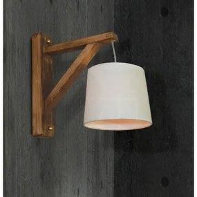 Aplica de perete rustic cu baza din lemn HL-461W IOKASTI 77-3218 HL