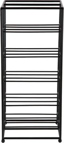 Raft pentru sticle de vin negru din metal număr de sticle 10 25x57x22,5 cm Dual Floor – PT LIVING