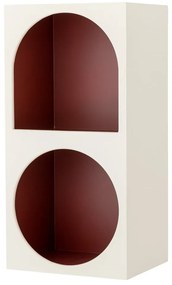 Bibliotecă de perete roșie/albă 30x60 cm Graphia – Bloomingville