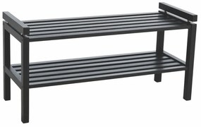 Pantofar negru din lemn de stejar Confetti – Rowico