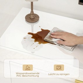 HOMCOM Dulap TV pentru televizoare de până la 190,5 cm, centru de entertainment modern cu 2 dulapuri și 2 sertare, Alb lucios | Aosom Romania