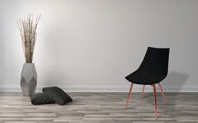 Set 4 scaune Dakota negru/cupru