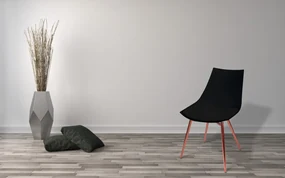 Set 4 scaune Dakota negru/cupru