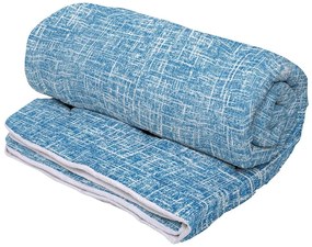 Pilota de iarna, Jeans, microfibra matlasata, 180x200 cm, 350g/mp