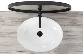 Lavoar pentru blat Rea Carola Slim Alb lucios