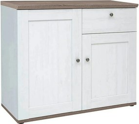 Comoda STOCKHOLM, alb andersen/stejar sonoma, PAL, 103x43x88 cm
