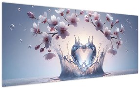 Tablou - Inimă de diamant (120x50 cm)