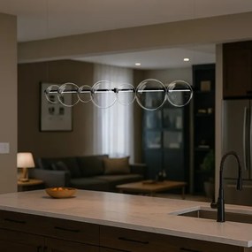 Lustră LED pe cablu ATOLA LED/19W/230V negru/transparent