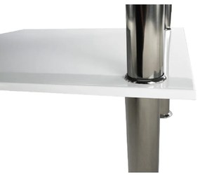 Masuta cafea, alb extra luciu ridicat HG/ sticla, SVEN