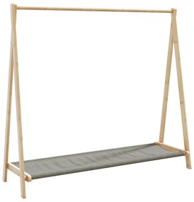 vidaXL Cuier pentru haine cu rafturi, 106x34x102 cm, bambus