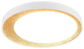 Plafonieră albă/maro deschis LED ø 45 cm Aleta – Trio