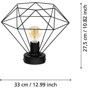 Eglo 43004 - Lustră aplicată TARBES 1xE27/60W/230V