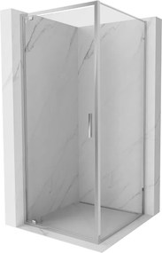 Mexen Exo-BR cabina de duș batantă 90 x 90 cm, transparent, crom - 8181-090-090-01-00