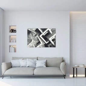 Tablou cu cuburi abstracte (90x60 cm)