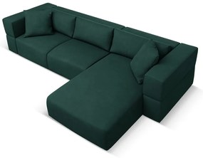 Colțar verde (cu colț pe partea dreaptă) Esther – Milo Casa