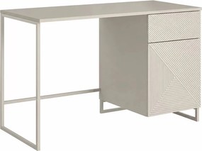 Biurou modern Asha 120 cm cu sertar - culoare cașmir / cadru cașmir