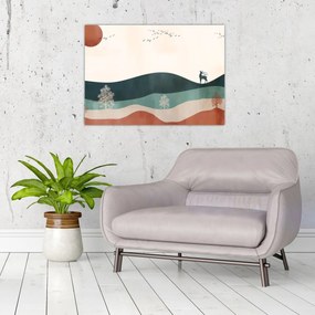 Tablou - Peisaj ilustrat (70x50 cm)