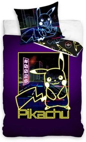 Pokémon Neon set de lenjerie de pat 140×200cm, 70×90 cm