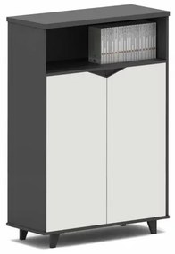 Corp mobilă birou cu 2 usi  / comodă cu 2 usi si spatiu de bibliotecă ,design modern și elegant ,calitate premium , dimensiuni 800*400*1200