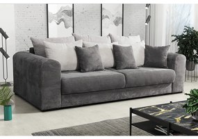 Canapea foarte spaţioasă, gri/gri deschis/bej, GILEN BIG SOFA