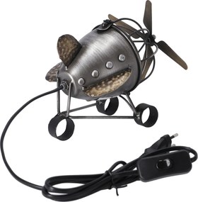 Lampa de masa Stil Industrial Avion h 23 cm