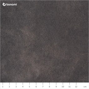 Taburet gri antracit cu tapițerie din imitație de piele Hamburg – Scandic