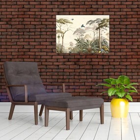 Tablou pe sticlă - Pădurea tropicală amazoniană (70x50 cm)