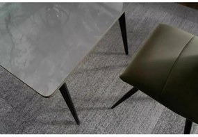 Masa Ivy gri/negru L140xl80 cm